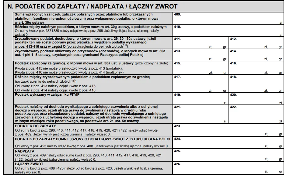 Zdjęcie Gdzie znaleźć kwotę zwrotu w PIT-26: Kompletny przewodnik po formularzu