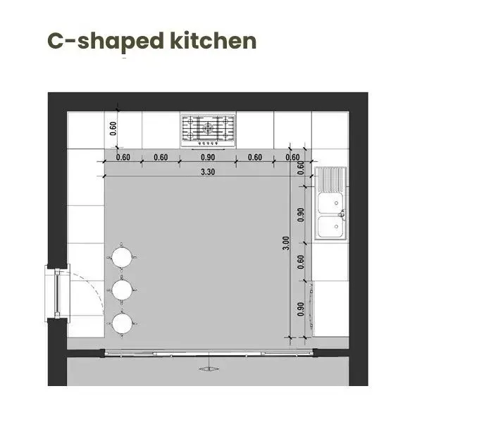 Zdjęcie Encimera cocina: medidas exactas para un diseño funcional y ergonómico
