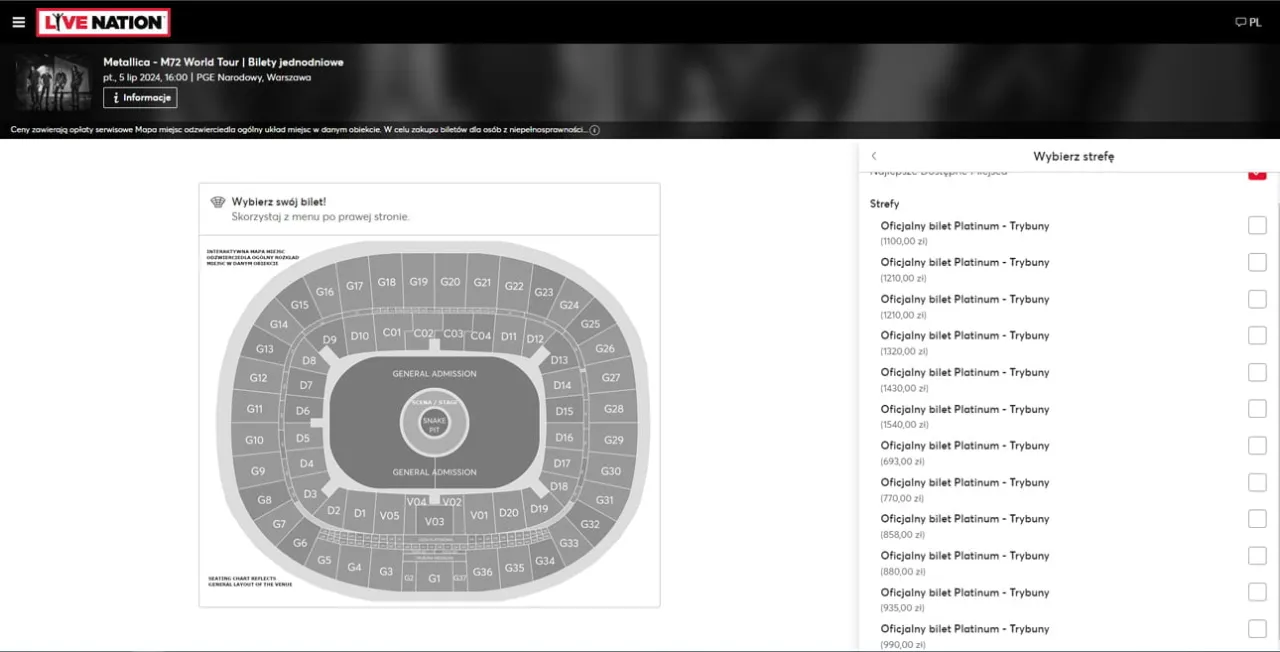 Zdjęcie Ile kosztuje koncert Metallica w Warszawie? Ceny biletów i więcej informacji