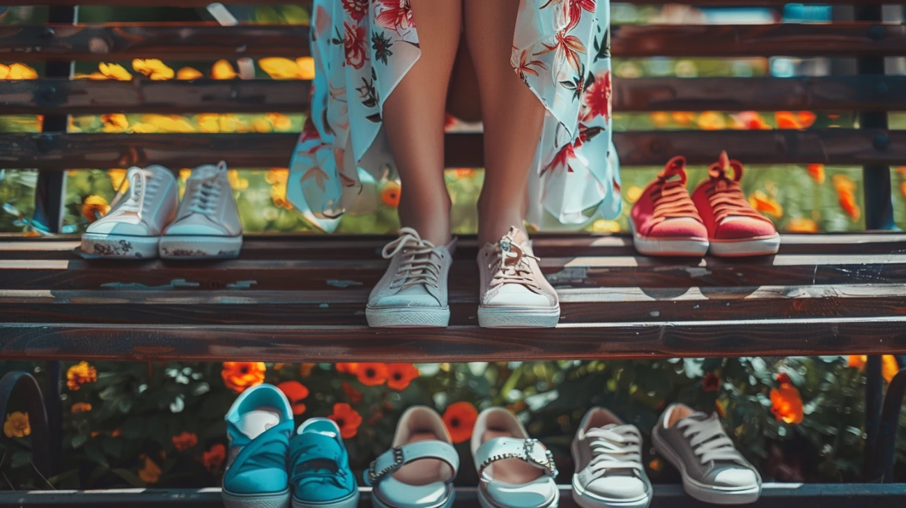 Zdjęcie Jakie buty damskie pasują do sukienki? Sneakersy w stylizacji