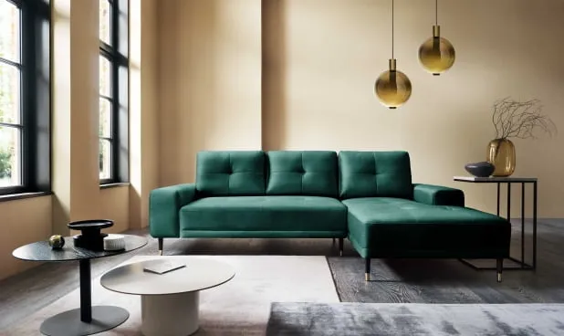 Zdjęcie Jakie ściany do zielonej kanapy? Odkryj idealne kolory dla wnętrza