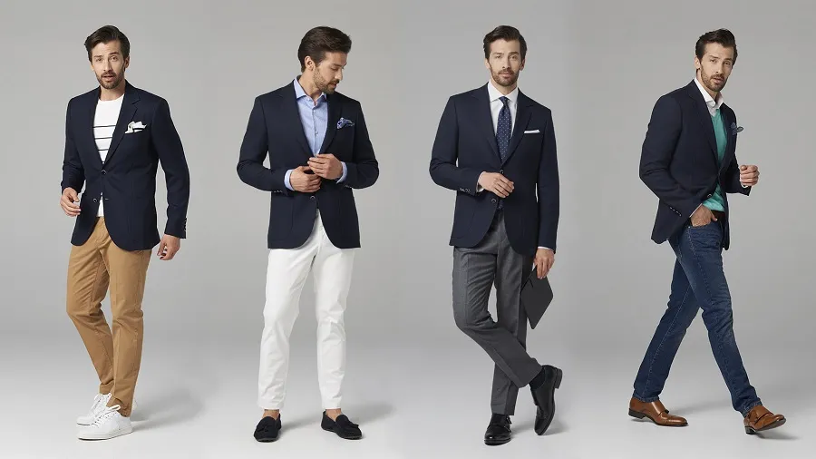 Zdjęcie Błękitna marynarka męska stylizacje, które odmienią Twój look
