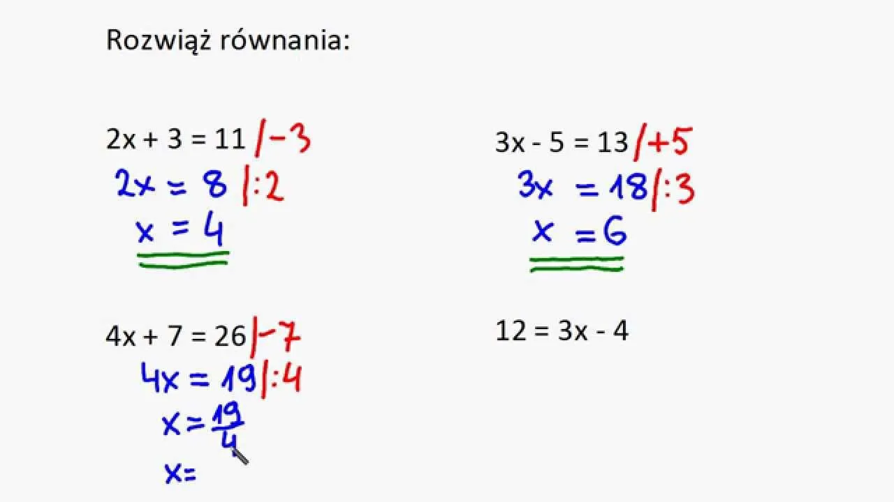Zdjęcie Jak rozwiązywać równania klasa 7 - proste metody i przykłady krok po kroku