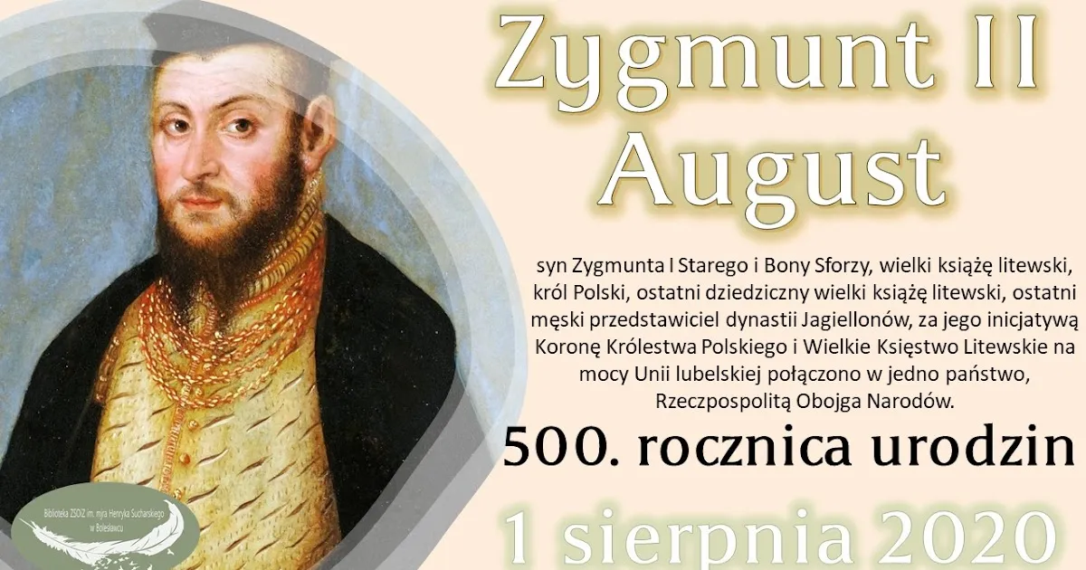 Zdjęcie W którym roku zmarł Zygmunt August? Odkryj jego niezwykłe życie