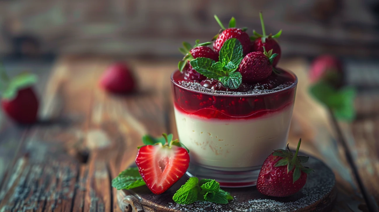 Zdjęcie Pannacotta z galaretką: Jak przygotować delikatny deser?
