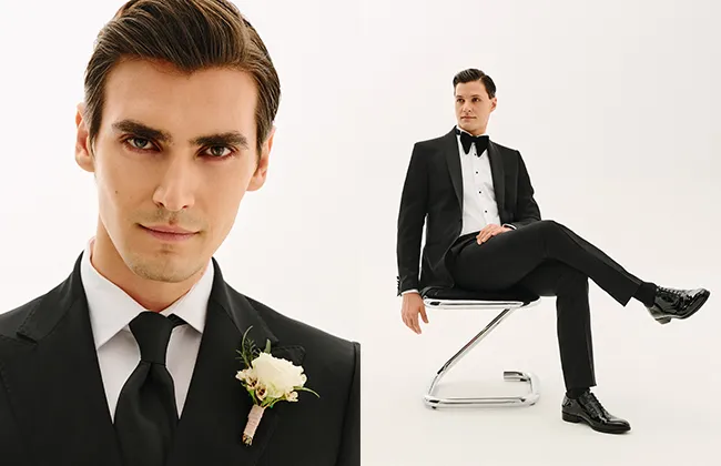 Zdjęcie Czy można iść na wesele w czarnym garniturze? Oto co warto wiedzieć