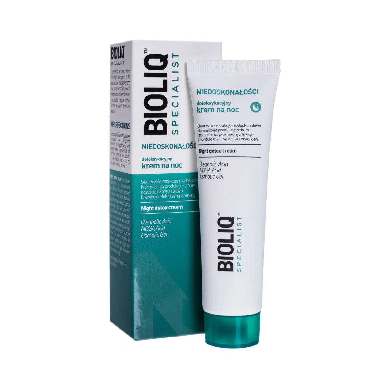 Zdjęcie Bioliq specialist niedoskonałości detoksykacyjny krem na noc dla pięknej cery