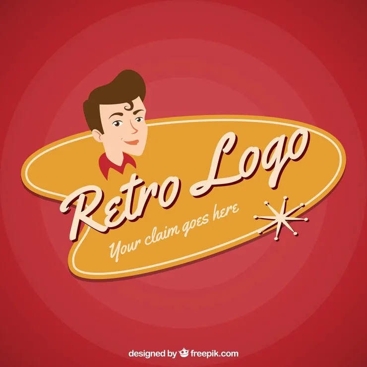 Zdjęcie Darmowe szablony retro logo psd do edytowania dla każdego projektu