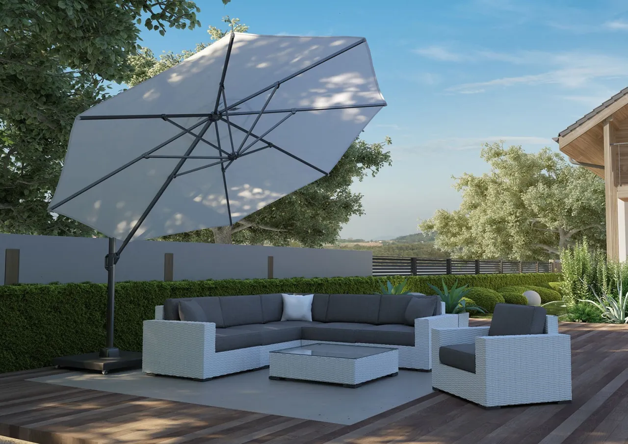 Zdjęcie Jak otworzyć parasol ogrodowy: 5 prostych kroków + porady