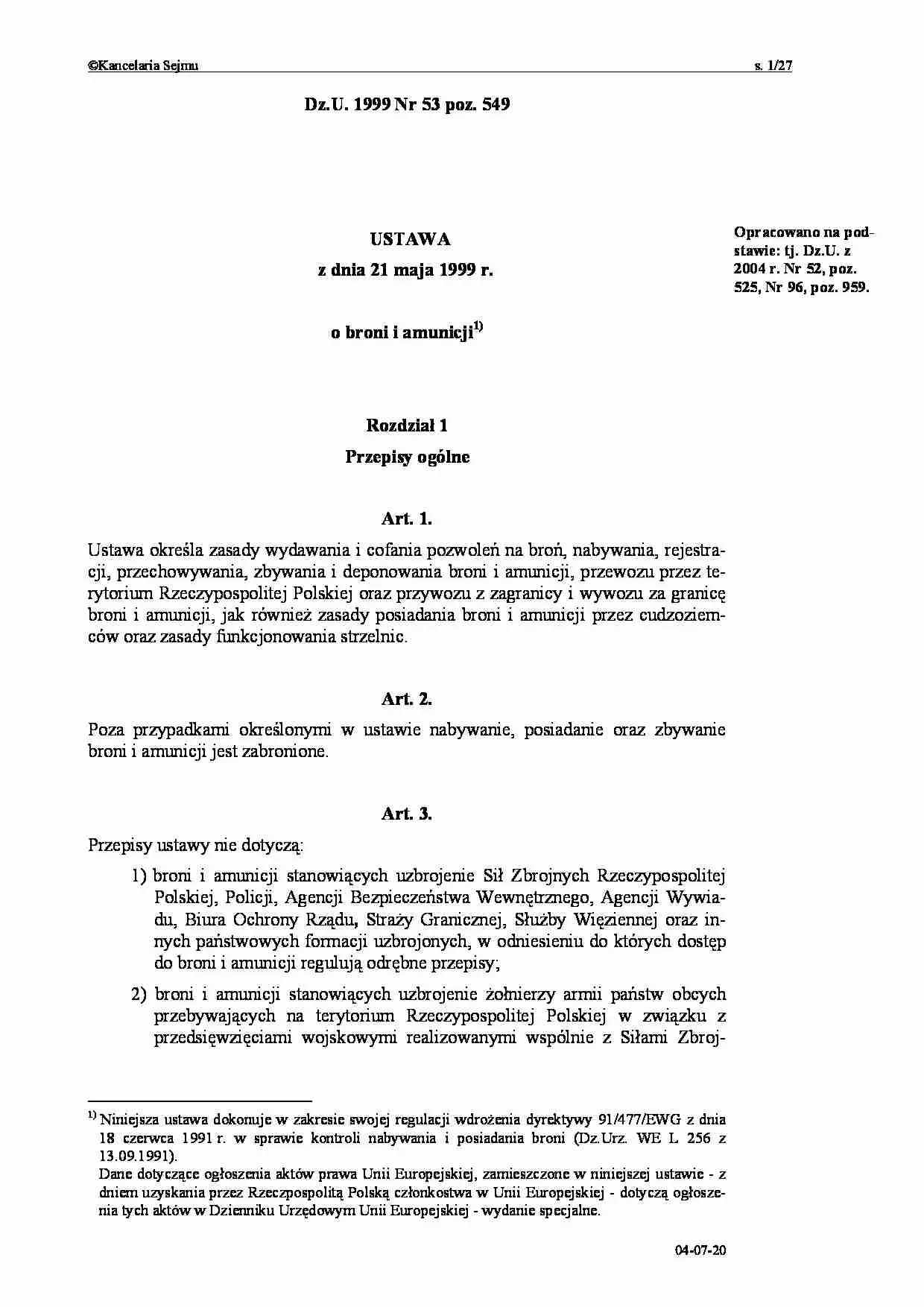Zdjęcie Art 15 ustawy o broni i amunicji: kogo nie dopuszczą do licencji?