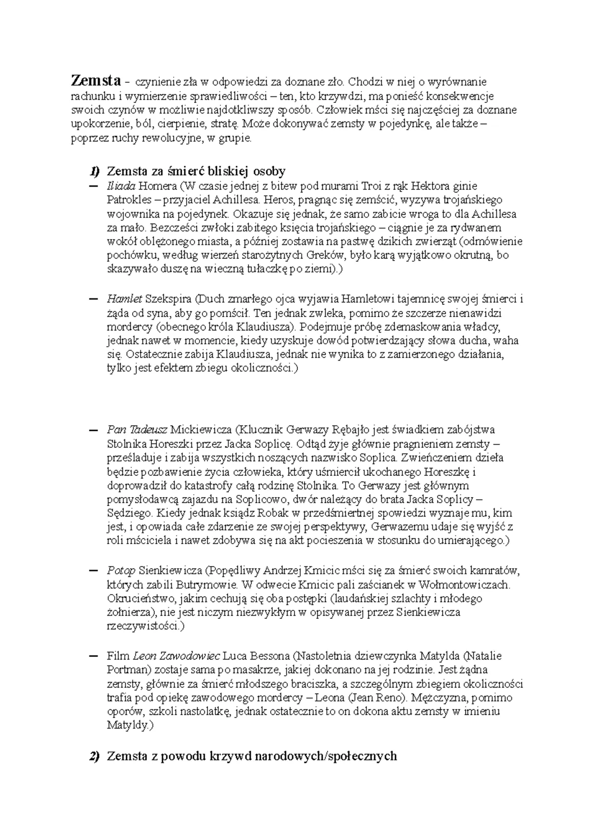 Zdjęcie Motyw zemsty w literaturze: analiza, przykłady i znaczenie w dziełach