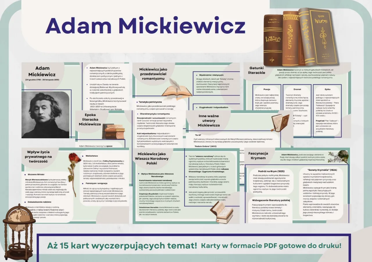Zdjęcie Ile książek napisał Adam Mickiewicz? Zaskakujące fakty o jego twórczości