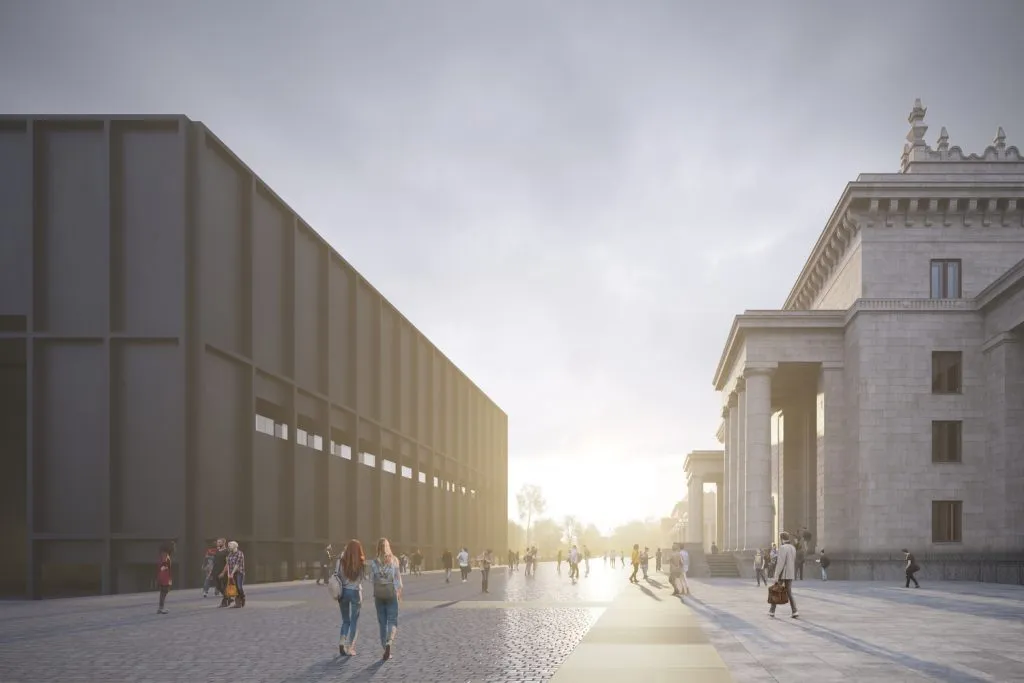 Zdjęcie Muzeum sztuki nowoczesnej plac Defilad: Zobacz niezwykłą architekturę i wystawy