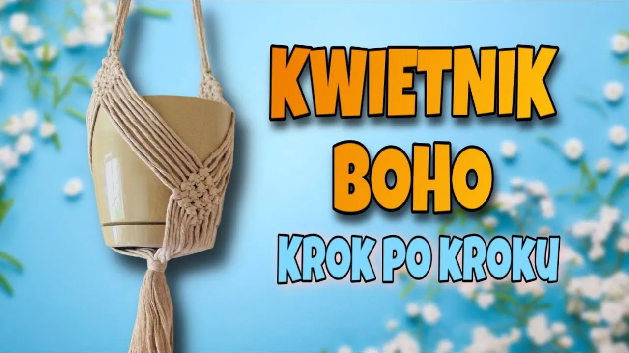 Zdjęcie Jak zrobić kwietnik kokon z makramy – proste kroki i porady