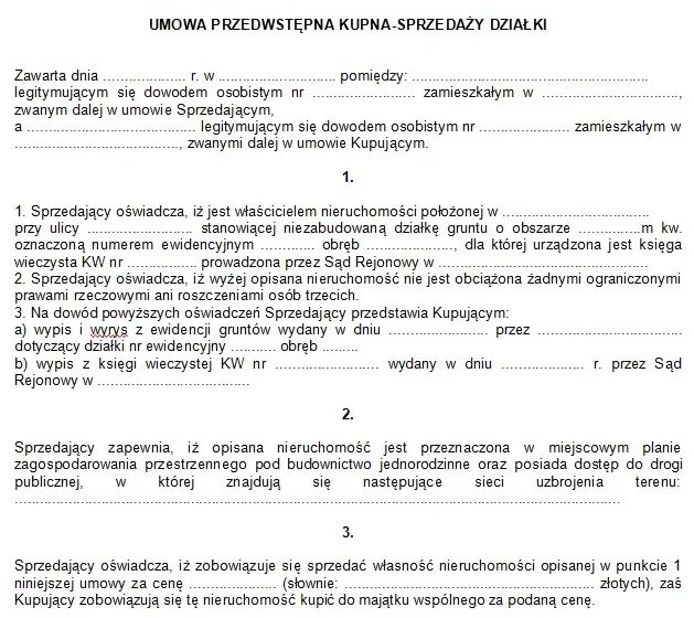 Zdjęcie Wzór zadatku na zakup działki: Jak stworzyć skuteczną umowę