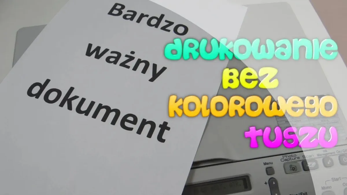 Zdjęcie Jak drukować bez kolorowego tuszu HP i oszczędzać na kosztach druku
