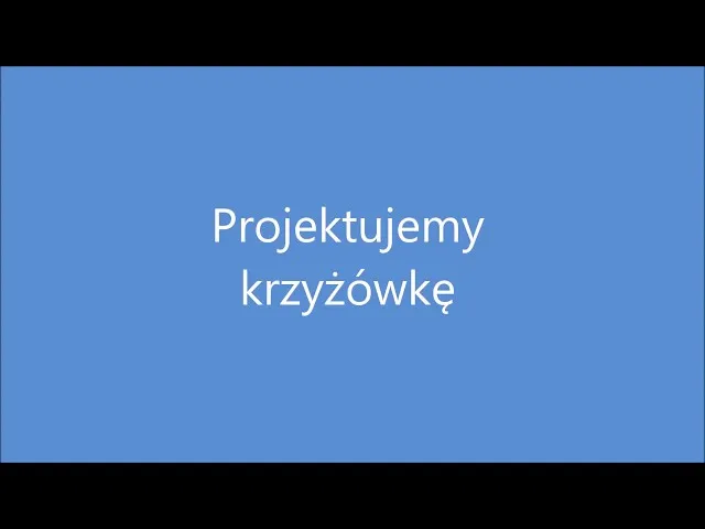 Zdjęcie Jak zrobić krzyżówkę w Power Poincie - proste kroki i porady