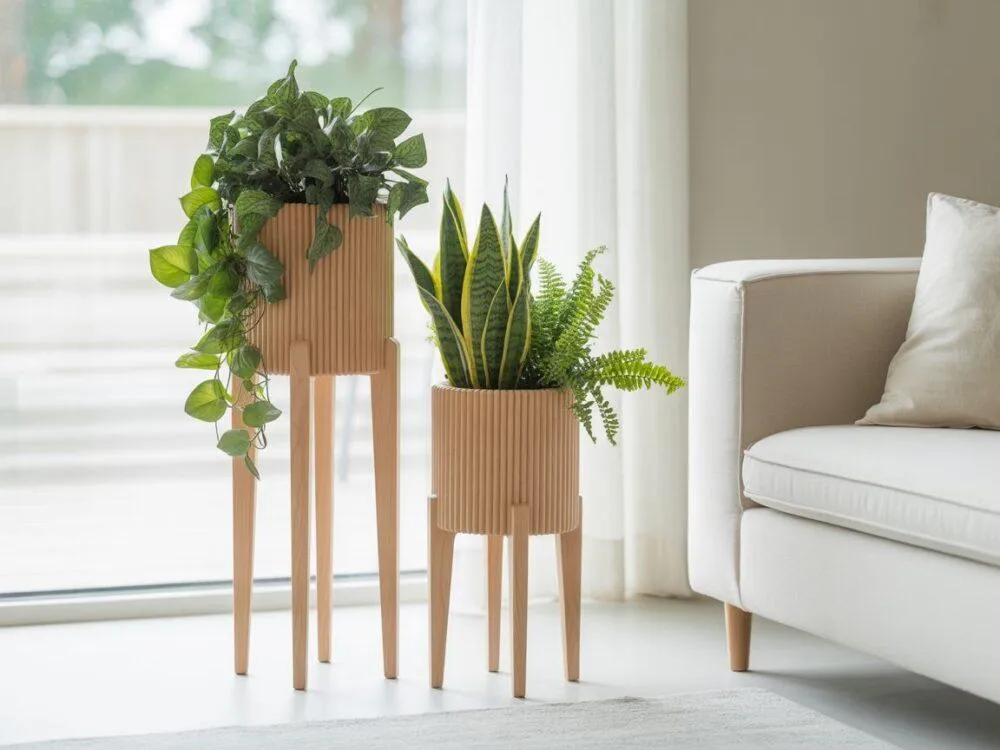Zdjęcie Idealny kwietnik do salonu: styl, materiał i funkcjonalność