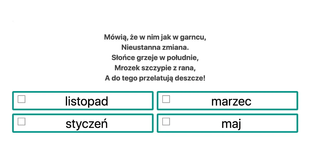 Zdjęcie Zagadki o miesiącach: ciekawe zabawy i edukacyjne wyzwania dla dzieci