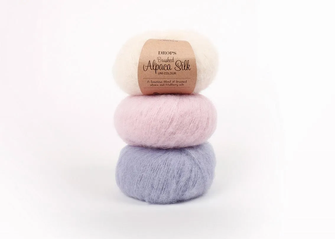 Zdjęcie Ile włóczki DROPS Brushed Alpaca Silk potrzebujesz na sweter?