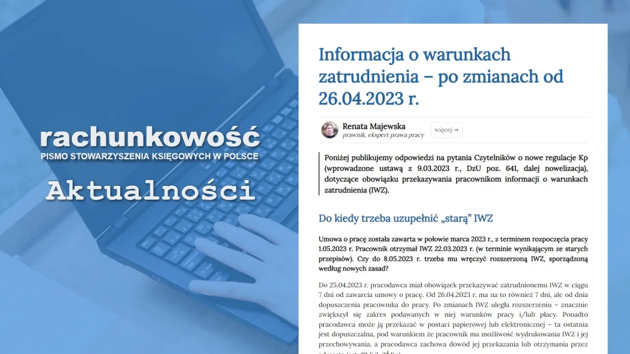 Zdjęcie Od kiedy nowa informacja o warunkach zatrudnienia? Sprawdź zmiany!