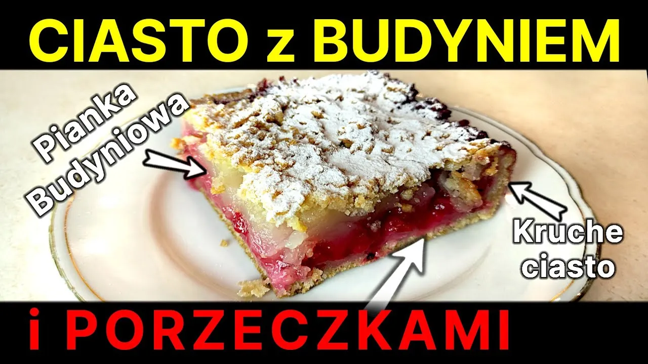 Zdjęcie Pyszny przepis na ciasto porzeczkowe z budyniem, które zachwyci wszystkich
