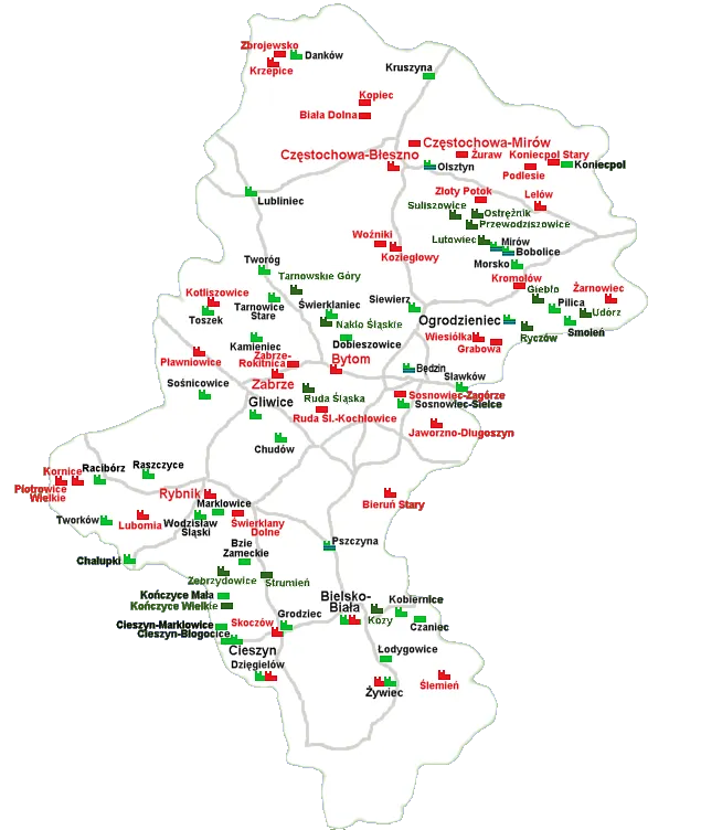Zdjęcie Mapa kopalni na Śląsku: gdzie występują niebezpieczne wstrząsy?
