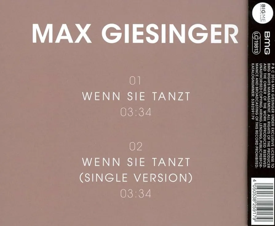 Zdjęcie Max giesinger wenn sie tanzt songtext und die Freiheit im Tanz