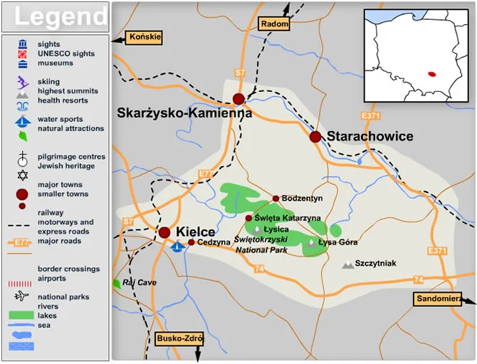 Zdjęcie Gdzie są góry świętokrzyskie? Odkryj ich lokalizację i atrakcje