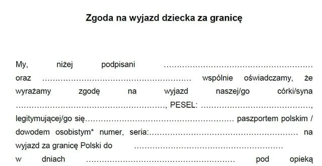 Zdjęcie Jak napisać zgodę na wyjazd dziecka - uniknij problemów prawnych