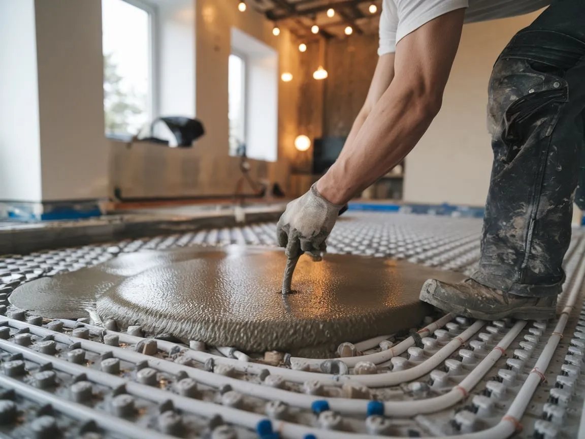 Zdjęcie Jaki beton na posadzkę z ogrzewaniem – uniknij błędów w wyborze