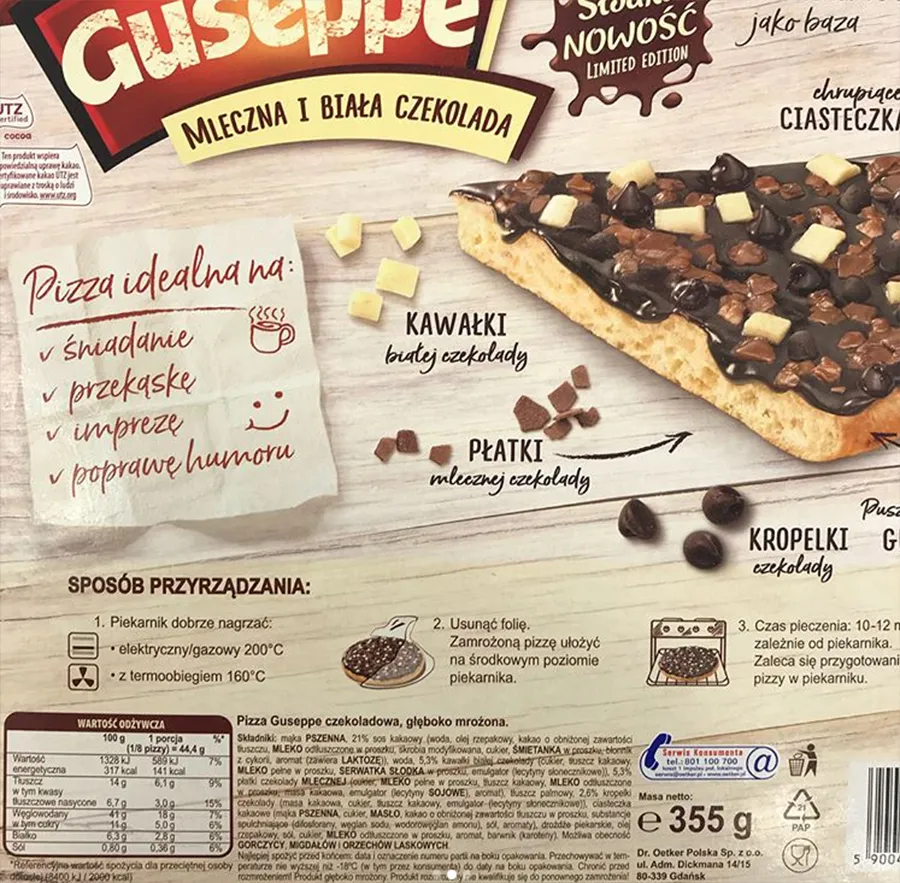 Zdjęcie Gdzie kupić pizzę guseppe czekoladową? Sprawdź najlepsze oferty
