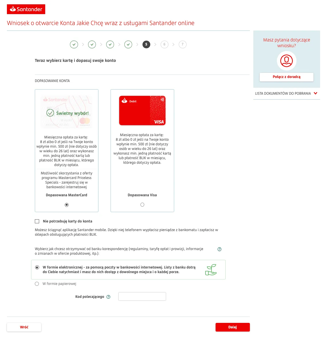 Zdjęcie Jak szybko i łatwo wziąć debet w Santander bez zbędnego zachodu
