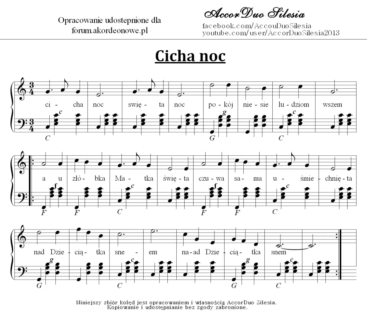 Zdjęcie Jak łatwo nauczyć się grać kolędę Cicha noc na pianinie - akordy i zasady gry