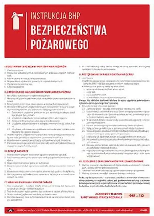 Zdjęcie Kiedy wymagana jest instrukcja bezpieczeństwa pożarowego i jakie są konsekwencje jej braku?