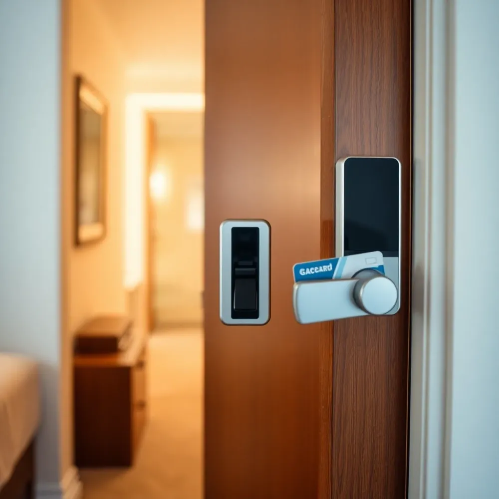 Zdjęcie Jak zamknąć drzwi w hotelu na kartę od środka i czuć się bezpiecznie