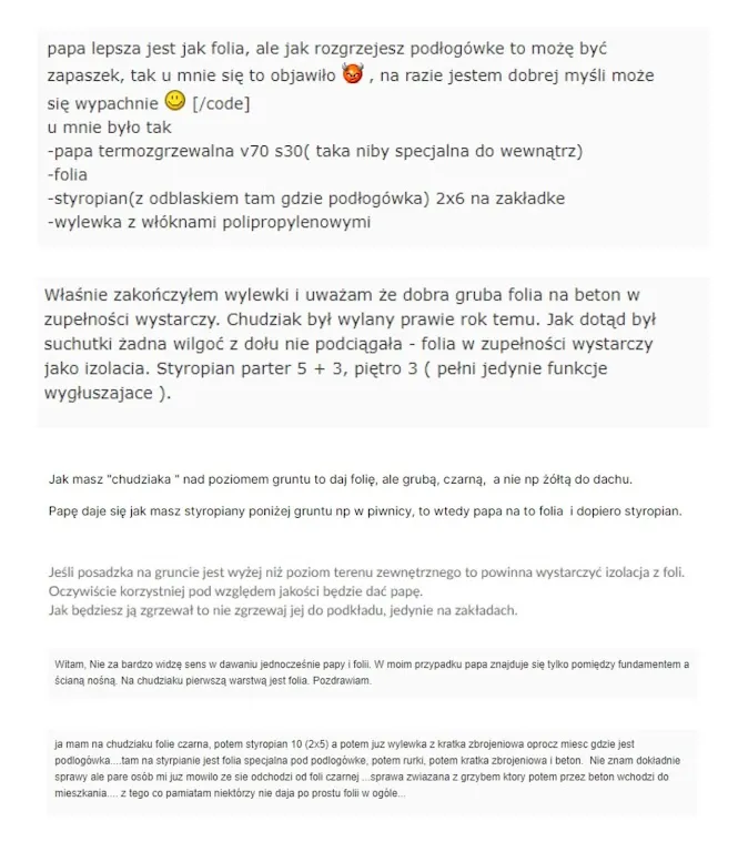 Zdjęcie Izolacja przeciwwilgociowa podłogi: papa czy folia - co wybrać?