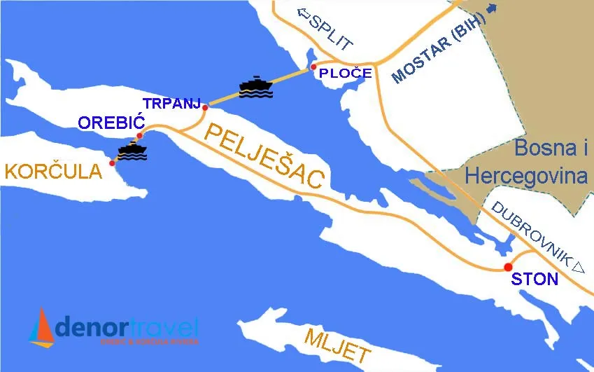 Zdjęcie Półwysep na którym leży Chorwacja: Geografia, Półwyspy i Morze Adriatyckie