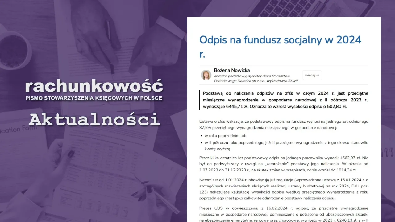 Zdjęcie Ile wynosi odpis na fundusz socjalny? Sprawdź aktualne stawki i zasady