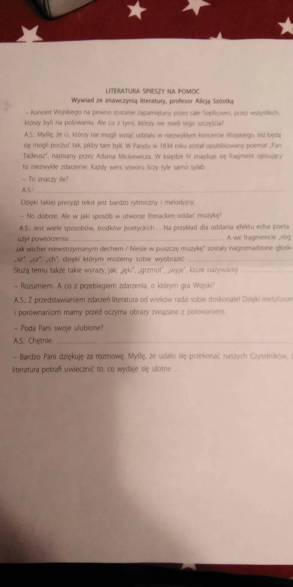 Zdjęcie Koncert Wojskiego wiersz: emocje, symbolika i znaczenie w literaturze
