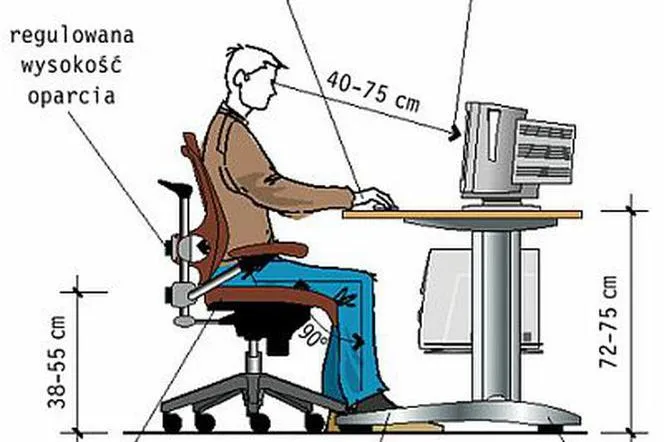 Zdjęcie Jak prawidłowo ustawić monitor na wysokości oczu - poradnik ergonomii