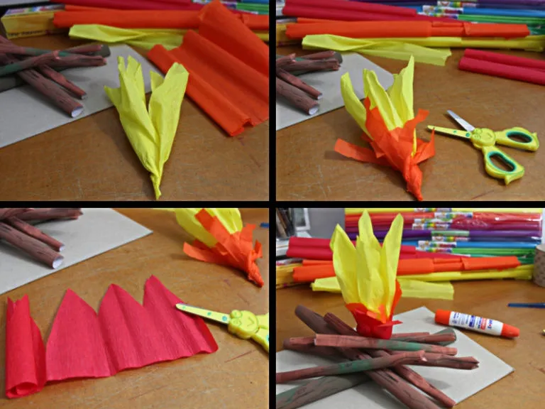 Zdjęcie Jak zrobić ognisko z papieru - kreatywne pomysły na rzemiosło