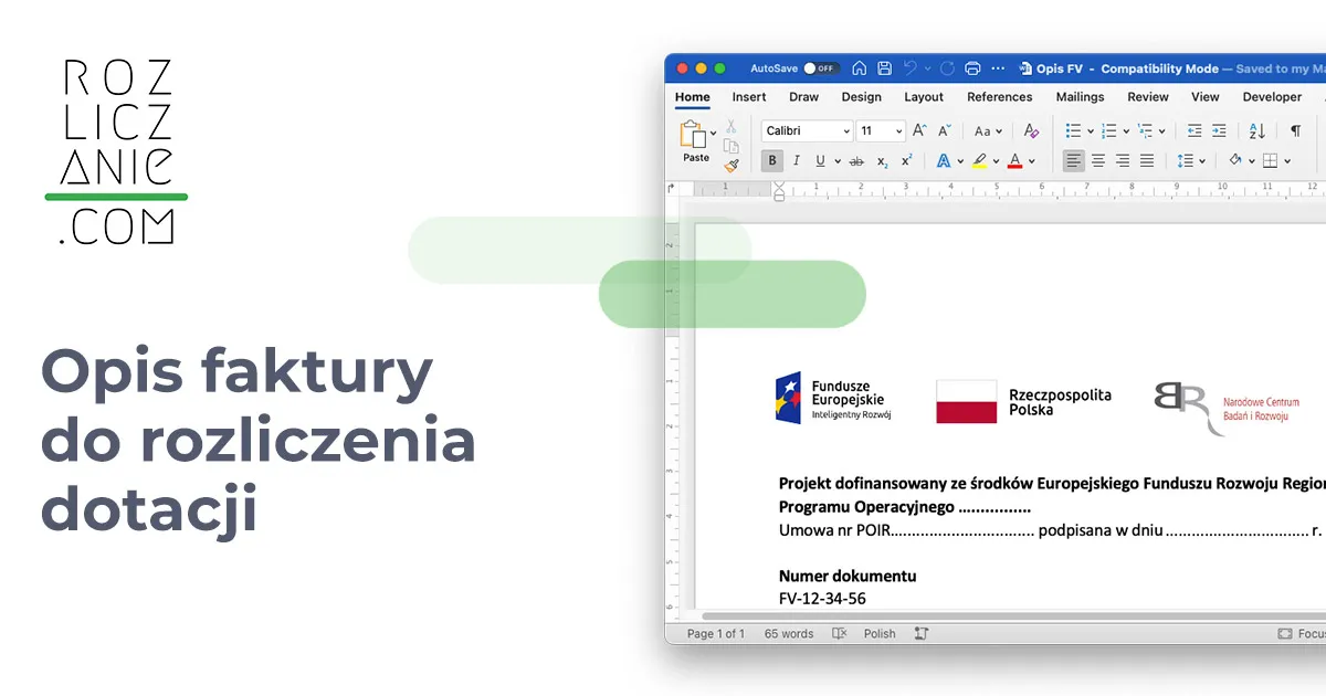 Zdjęcie Specyfikacja do faktury Czyste Powietrze wzór – uniknij błędów w dokumentacji