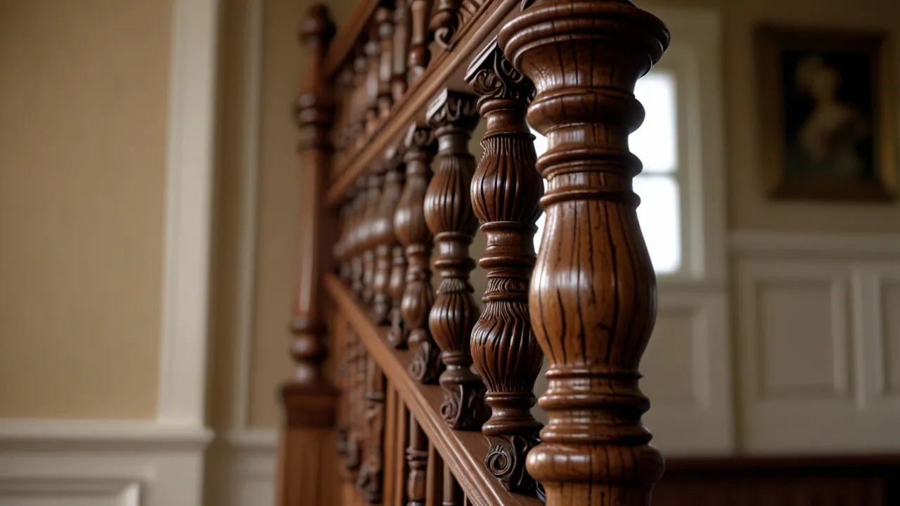 Zdjęcie Tralki drewniane toczone: stylowy element balustrad - Wybór i rodzaje