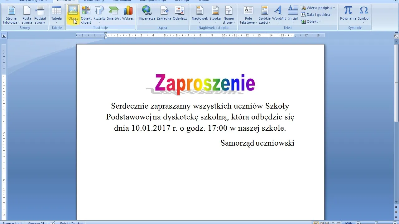 Zdjęcie Jak zrobić zaproszenie w Wordzie – proste kroki i przydatne wskazówki