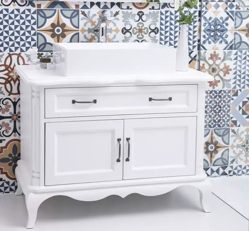 Zdjęcie Elegancka szafka pod umywalkę nablatową retro - styl i funkcjonalność