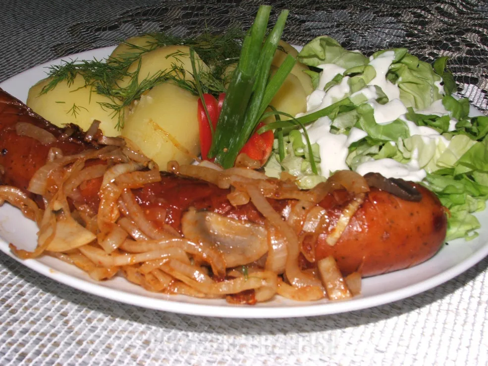 Zdjęcie Kiełbasa z patelni jak z grilla – smak i aromat bez grilla