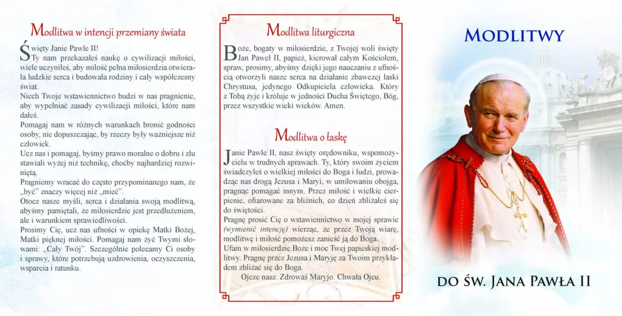 Zdjęcie Litania do Jana Pawła II – modlitwa, która odmienia życie i intencje