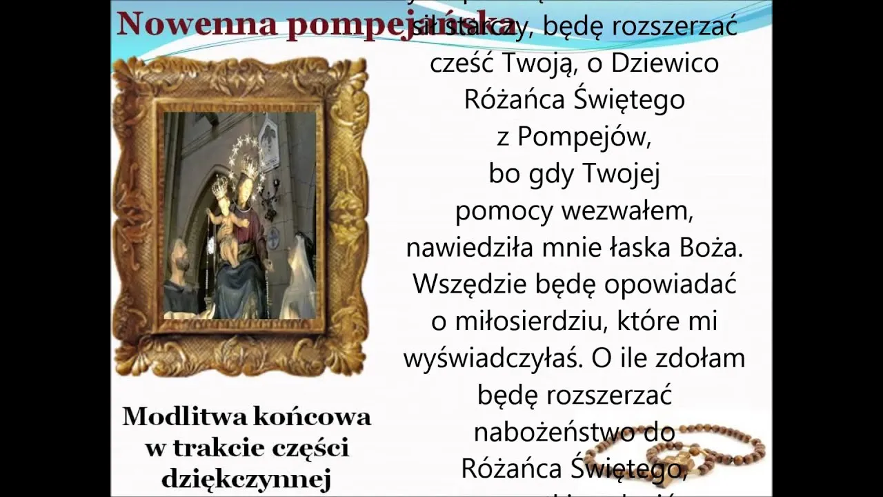 Zdjęcie Modlitwa pompejańska na czym polega i jak zmienia życie duchowe