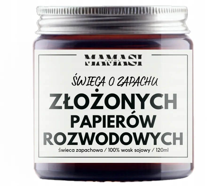 Zdjęcie Świeczka o zapachu papierów rozwodowych – humorystyczny prezent na nowy początek